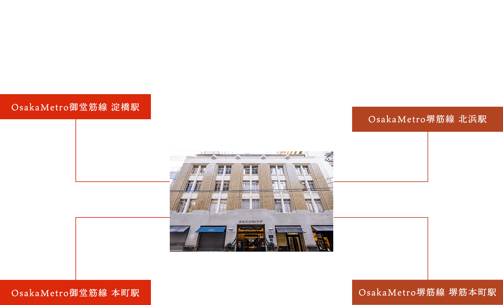 船場ビルディングへのアクセス